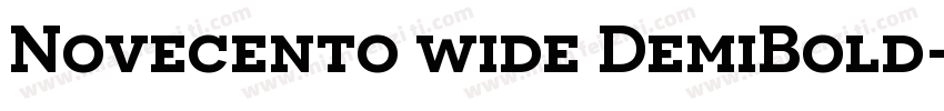 Novecento wide DemiBold-半粗体字体转换